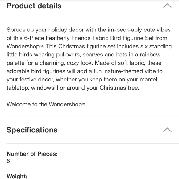 Wondershop fabric Christmas birds - Picture 9 of 10